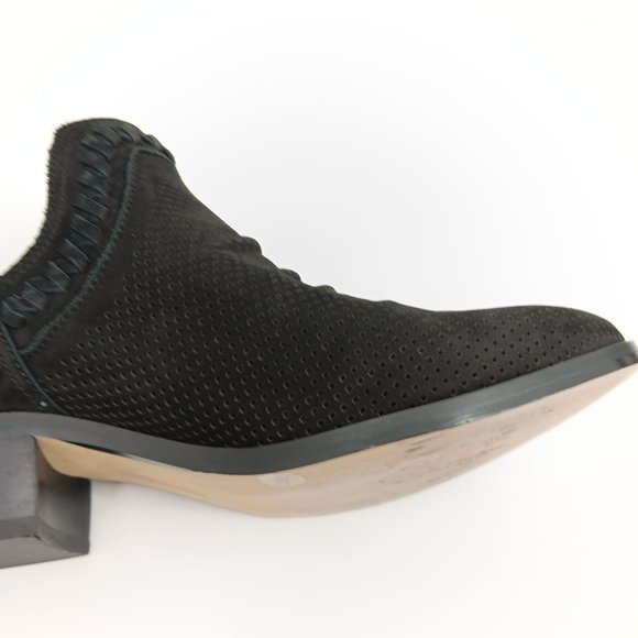 VINCE CAMUTO BLACK LEATHER BOOTIES SIZE 6.5M - Picture 15 of 16